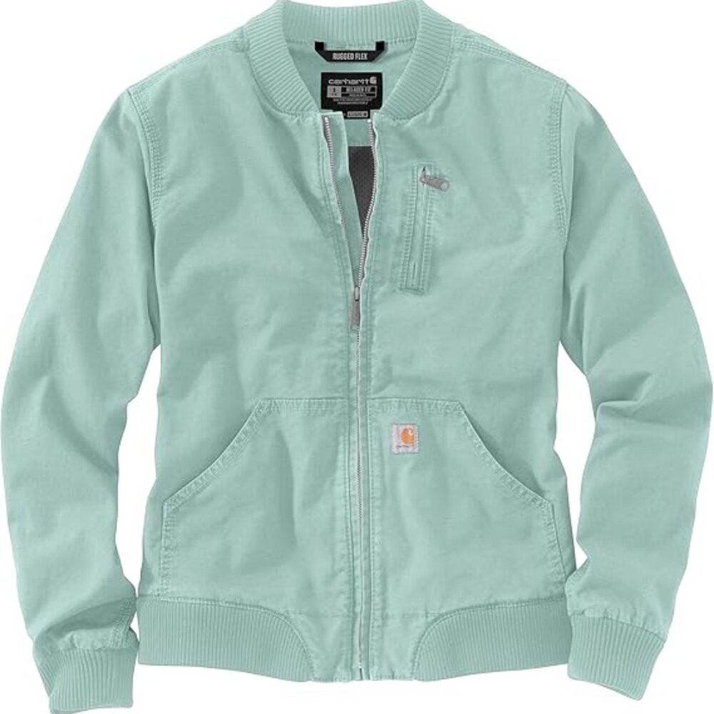 New Carhartt Canvas Bomber Jacket Womens Large